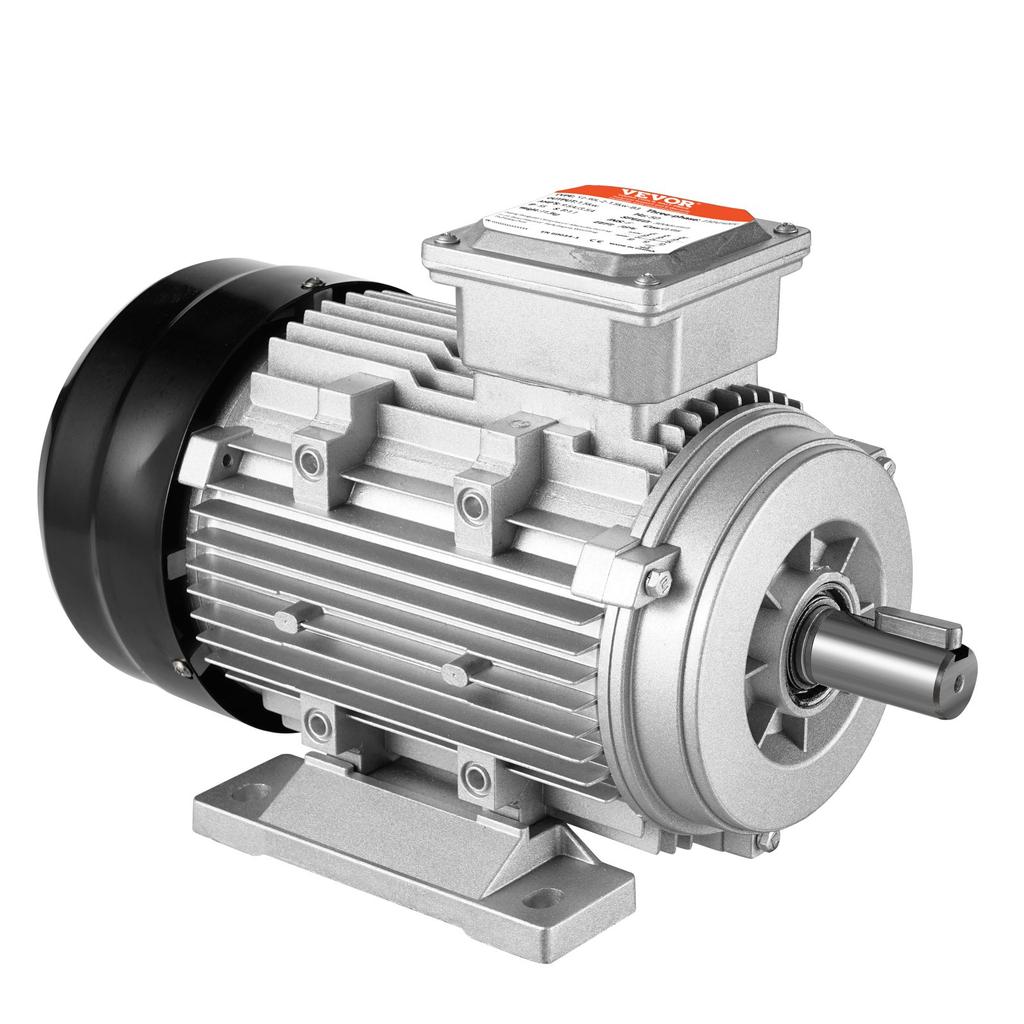 VEVOR 2.2KW Electric Motor 2890 rpm, AC 400V 4.7A, 90L, B3 Frame, Air Compressor Motor 3-Phase, 24mm Keyed Shaft