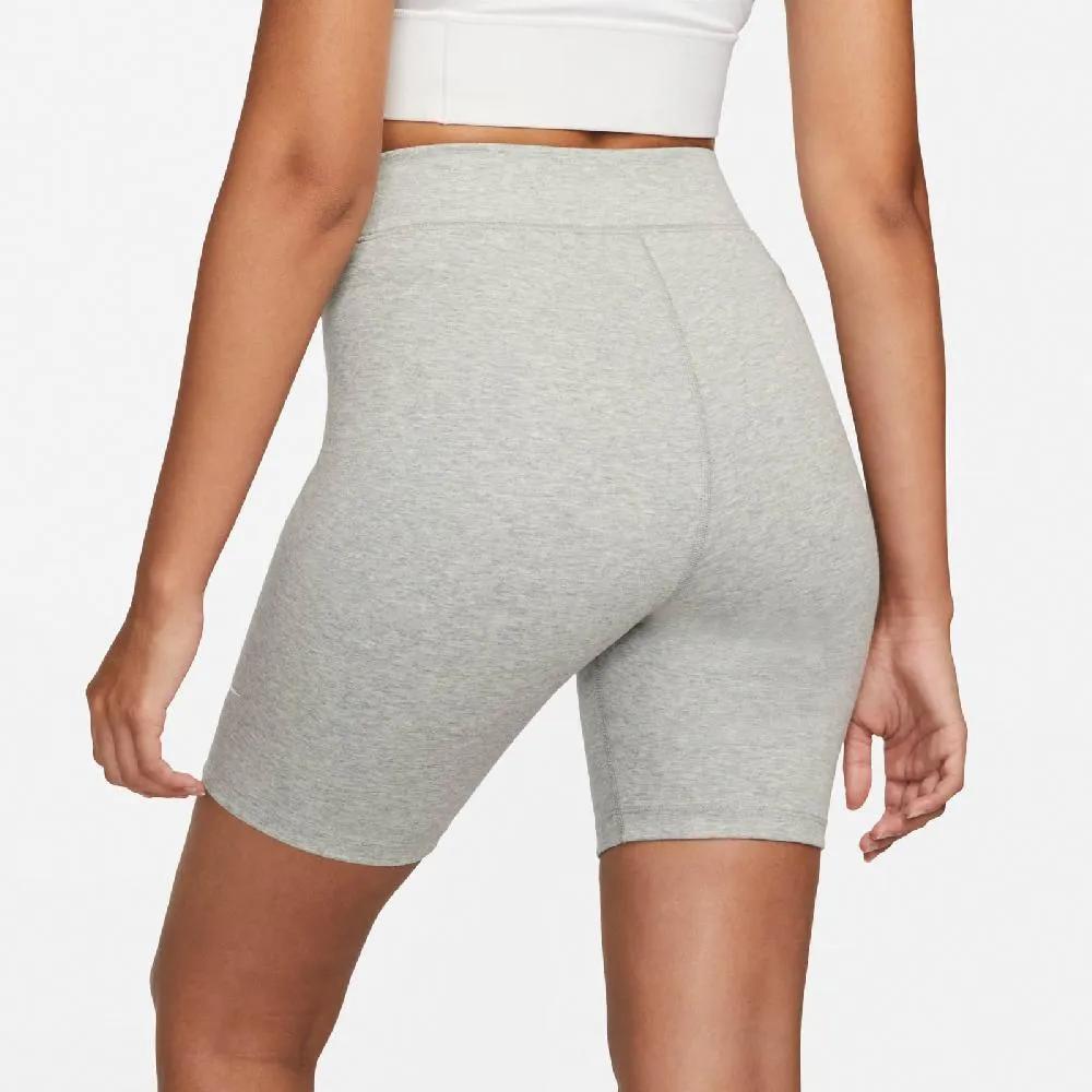 Nike Sportswear Classics Solid Slim Fit Logo Print Cycling Pants Women Bottoms Gray DV7798-063