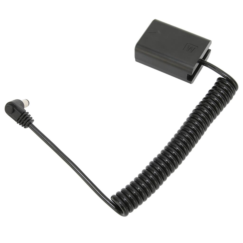 NPFW50 DC Coupler Full Decoding Dummy Battery Power Cable Adapter with Spring Connection Line for Sony A7 A7R A7S A7II