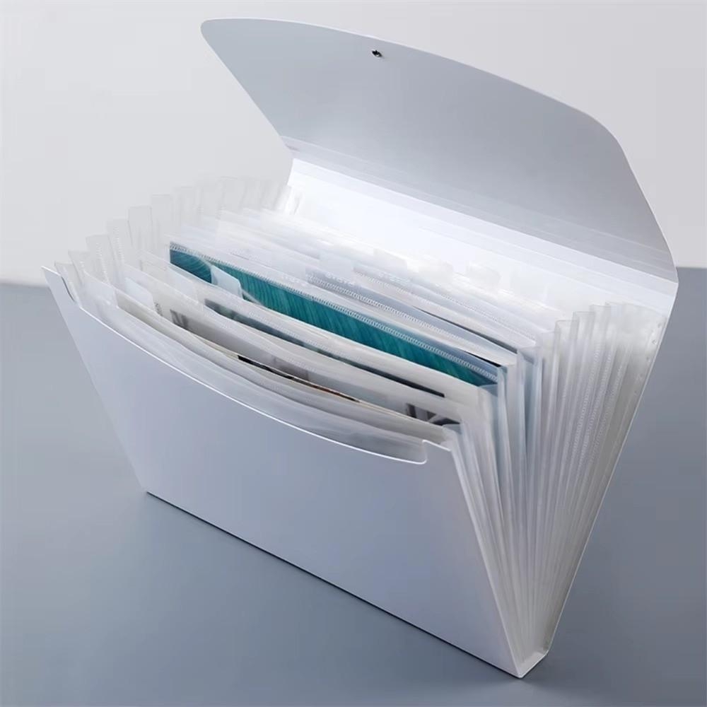 Durable A4 Organ Folder Plastic Organize Artifacts File Folders Portable Versatile Test Paper Storage Tool for Schoolwork Office