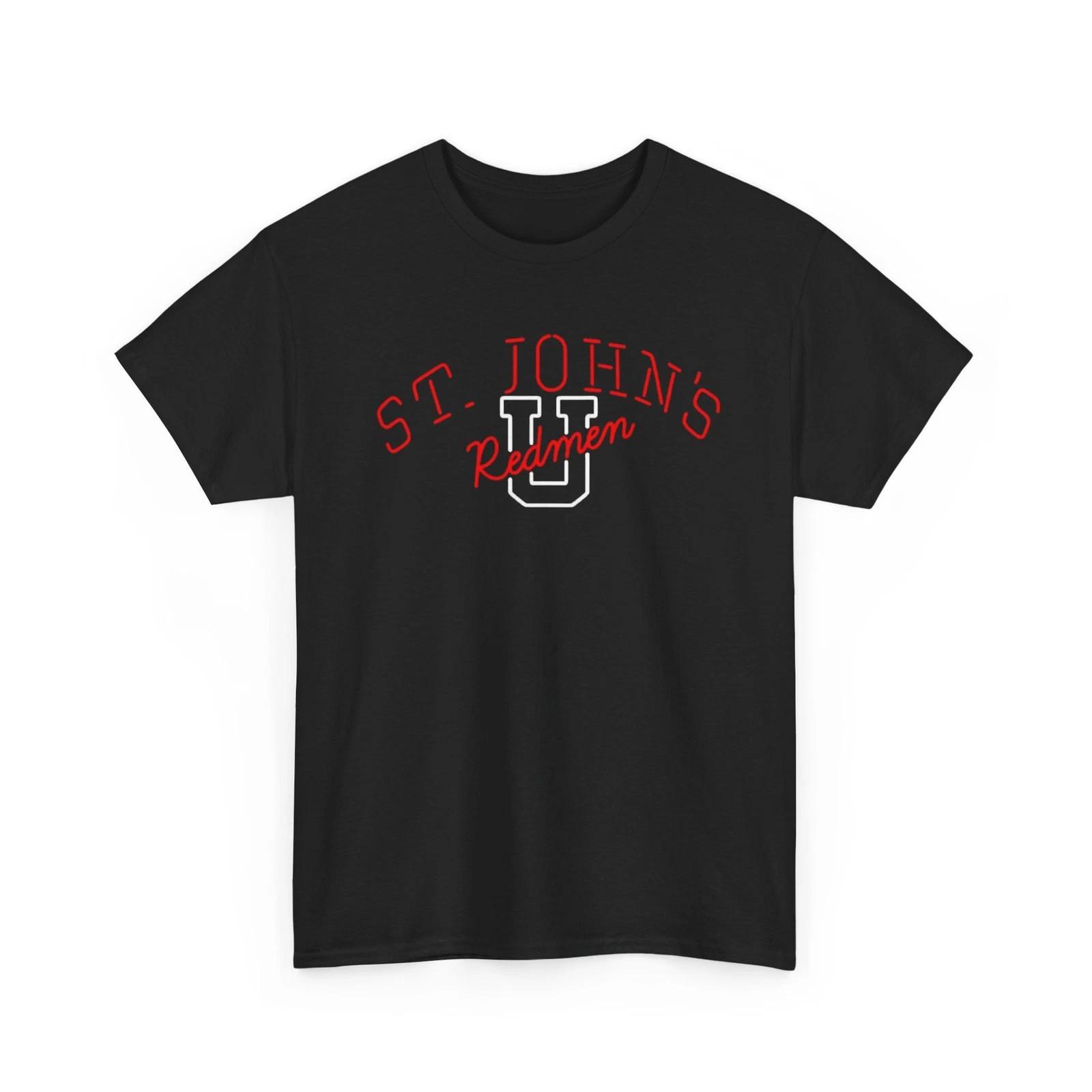 St. John s Redmen Neon Lettering Printed T shirt S