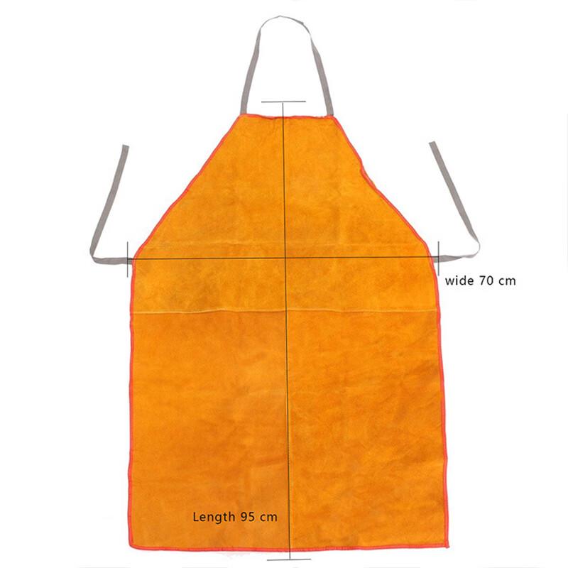 Qi Yi Cowhide Flame Retardant Heat Resistant Apron