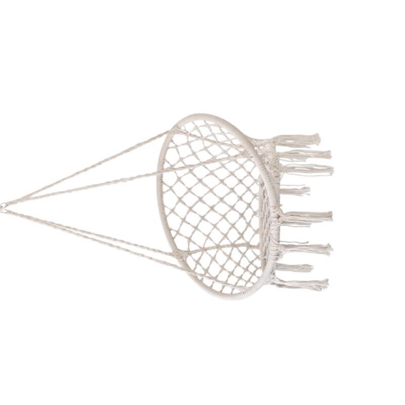 Maisyie Outdoor White Hanging Basket Chair
