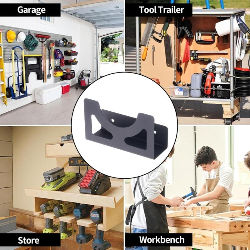 2er-Pack Schwerlast-Winkelschleiferhalterungen zur Wandmontage Platzsparender Werkzeughalter für Garage und Werkstatt