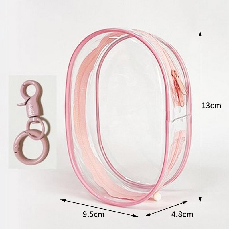 

1 шт. многофункциональная сумка для хранения подвесок ПВХ прозрачная глухая коробка кукольная сумка для сменного футляра маленькая мини-сумка для ключей и наушников