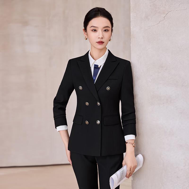 Women's Double-breasted Professional Suit Set