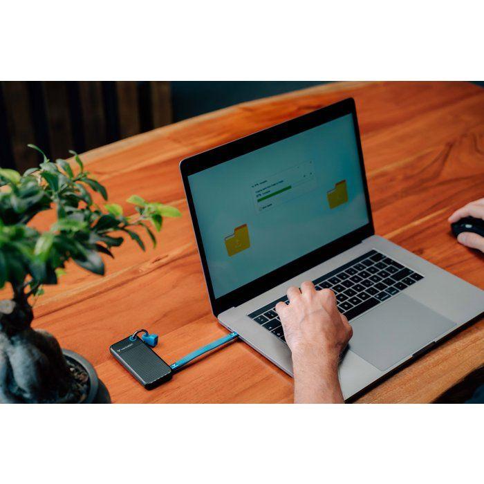 Disque ssd externe - verbatim - pocket - 2 to - noir / bleu