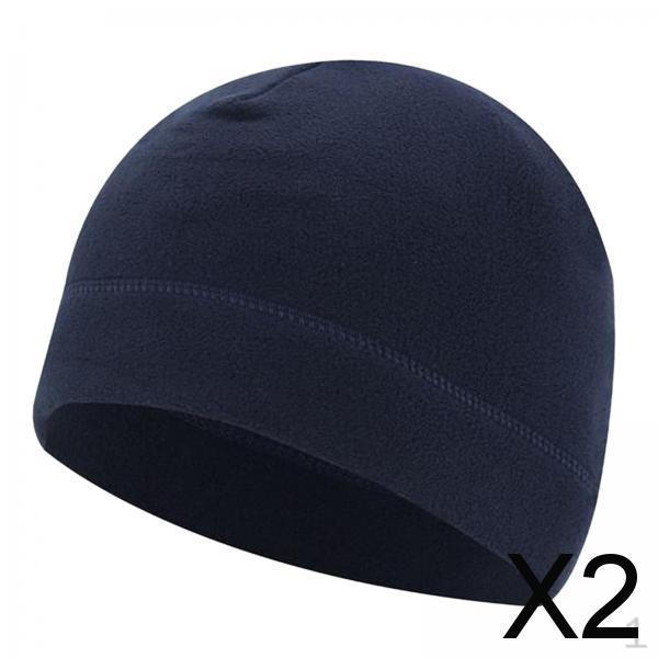 

2x Ветрозащитные зимние шапки-бини для мужчин и женщин, закрывающие уши, головные уборы, легкая утолщенная шапка для
