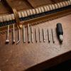 Grand Piano Adjustment Kit Long Metal Shafts Regulation Black Cylindrical Handles