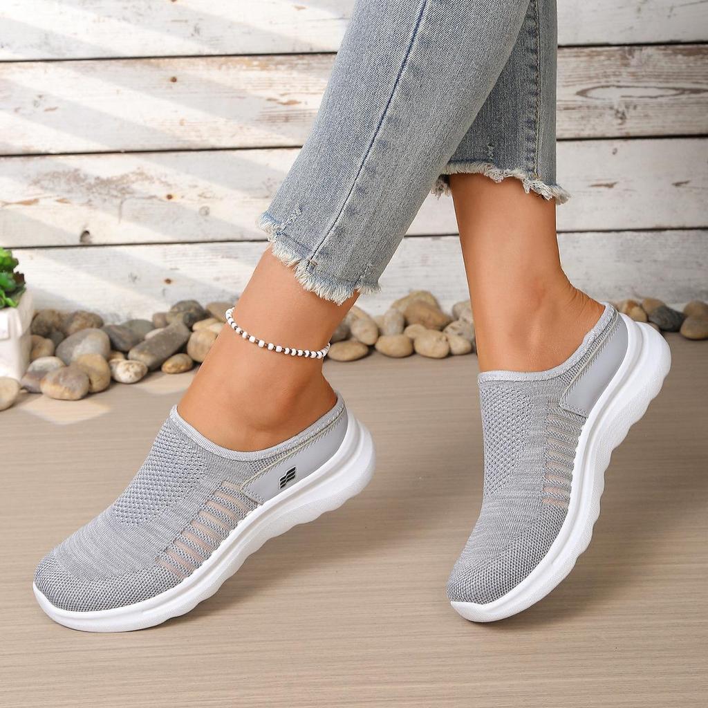 Women's Slip-on Breathable Mesh Casual Shoes - Lightweight, Non-slip Walking Footwear