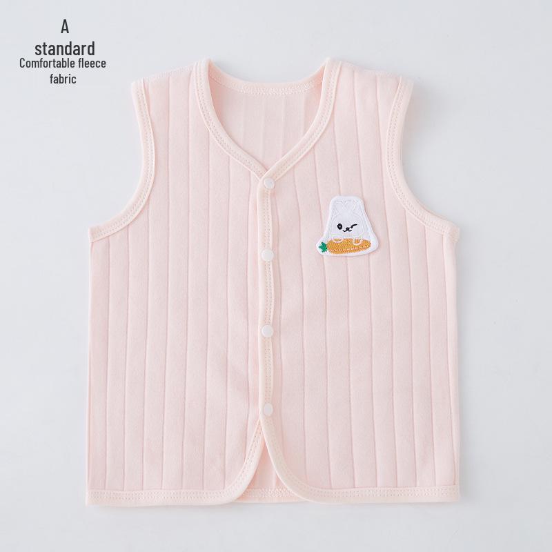 

Вельветовый хлопковый кардиган-жилет без рукавов для младенца на весну, осень и зиму Size 66 розовый