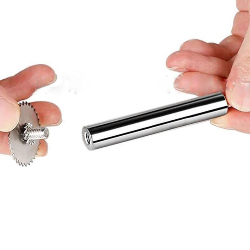 Hex Shank HSS Steel Saw Blade Set with Connecting Rod for Hand Drill - Cuts PVC Pipes.