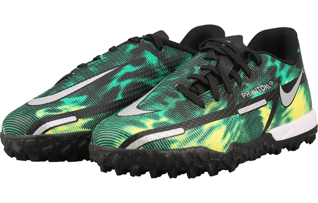 Nike Phantom GT 2 Academy TF Low top Kids' Soccer Shoes Black Grass Green Kids' DM0739-003