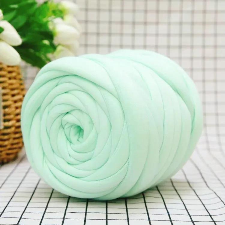 500G isländische ultradicke Wolle entkernte Baumwolle Kristall Samt Handgewebtes Material DIY Weben Handtasche Haustier Nest