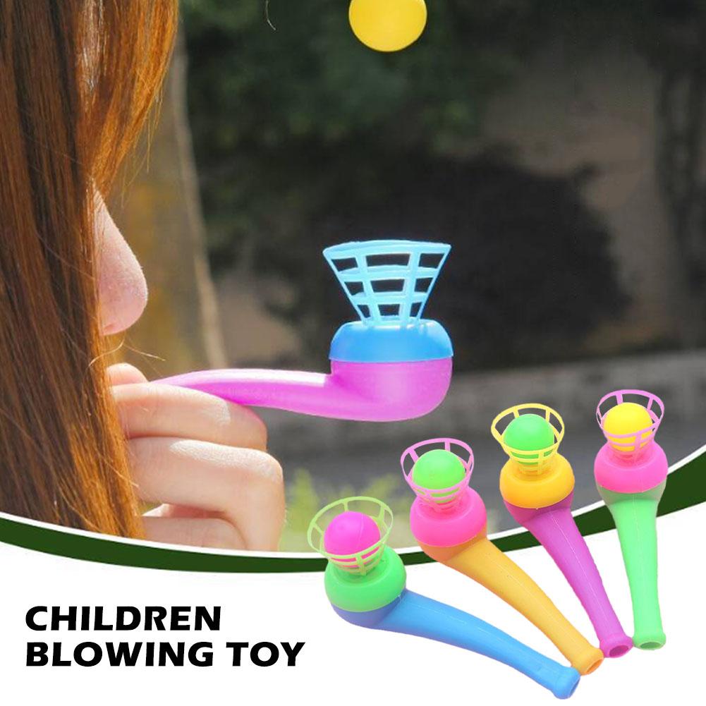 4PCS Fun Magic Blowing Pipe Floating Ball Game Kids Birthday Party Favors Keepsakes Carnival Christmas Party Prizes
