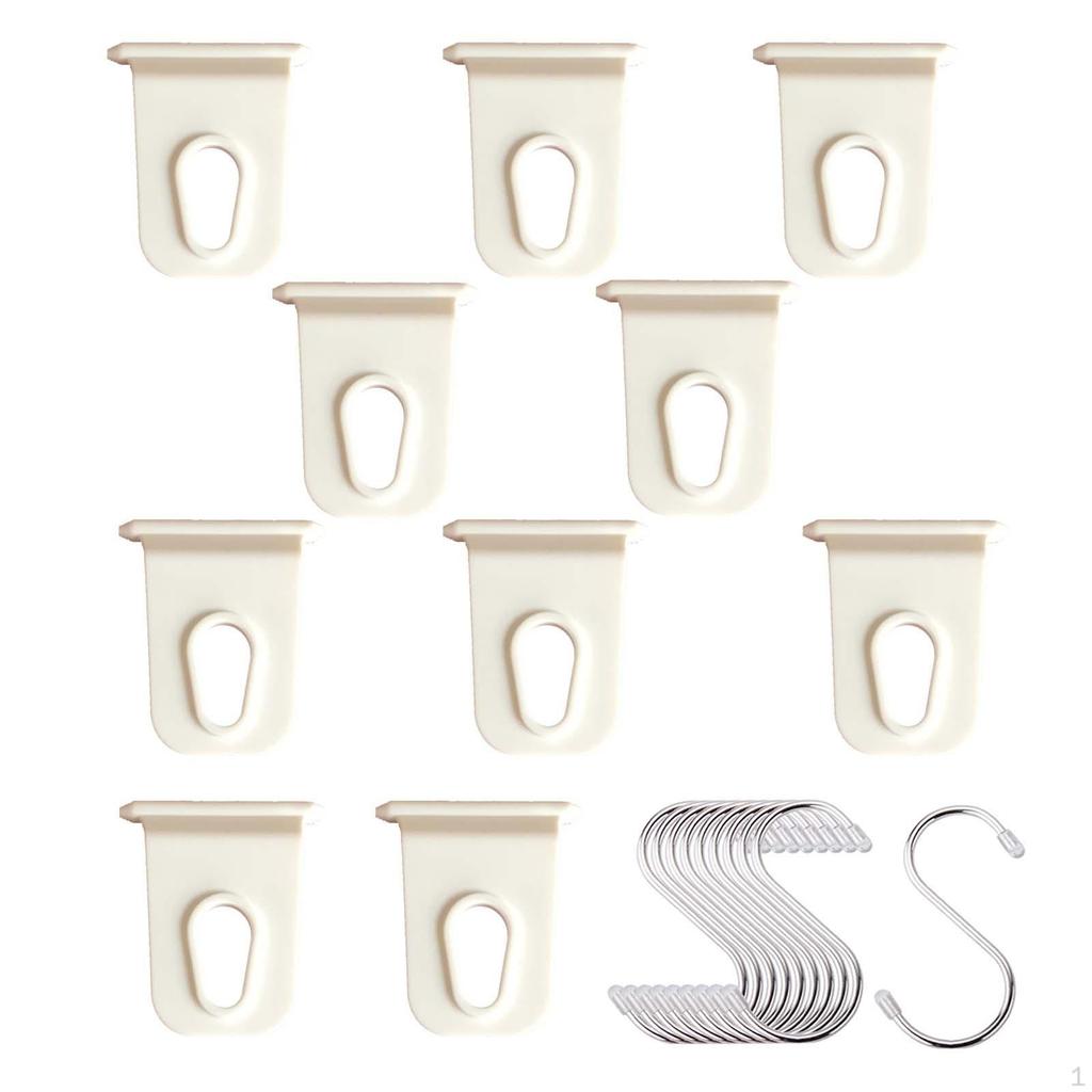 10 Pack RV Awning Hooks, Lightweight Hooks