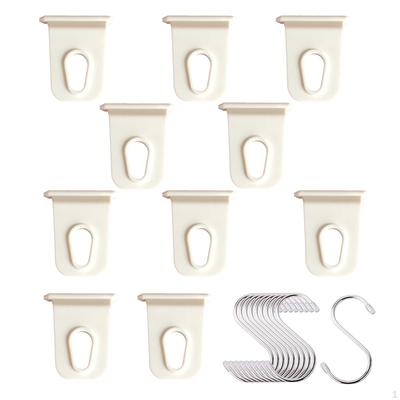 10Pcs RV Awning Hooks Light Portable Stand Car Accessories S Shaped Hangers
