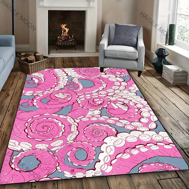 

1PC Japanese Art Style Octopus Mat Popular Carpet Suitable for Living Room Kid s Bedroom Playroom Entryway Home Decor Floor 40x60cm