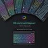 OLOEY 10-inch Gradient Backlit Bluetooth Keyboard and Luminous Mouse Set