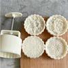 150g/200g Flower Shape Pastry Moulds Mooncake Mold Mooncake Mould Hand Pressure Tool Plastic Material Baking Accessories