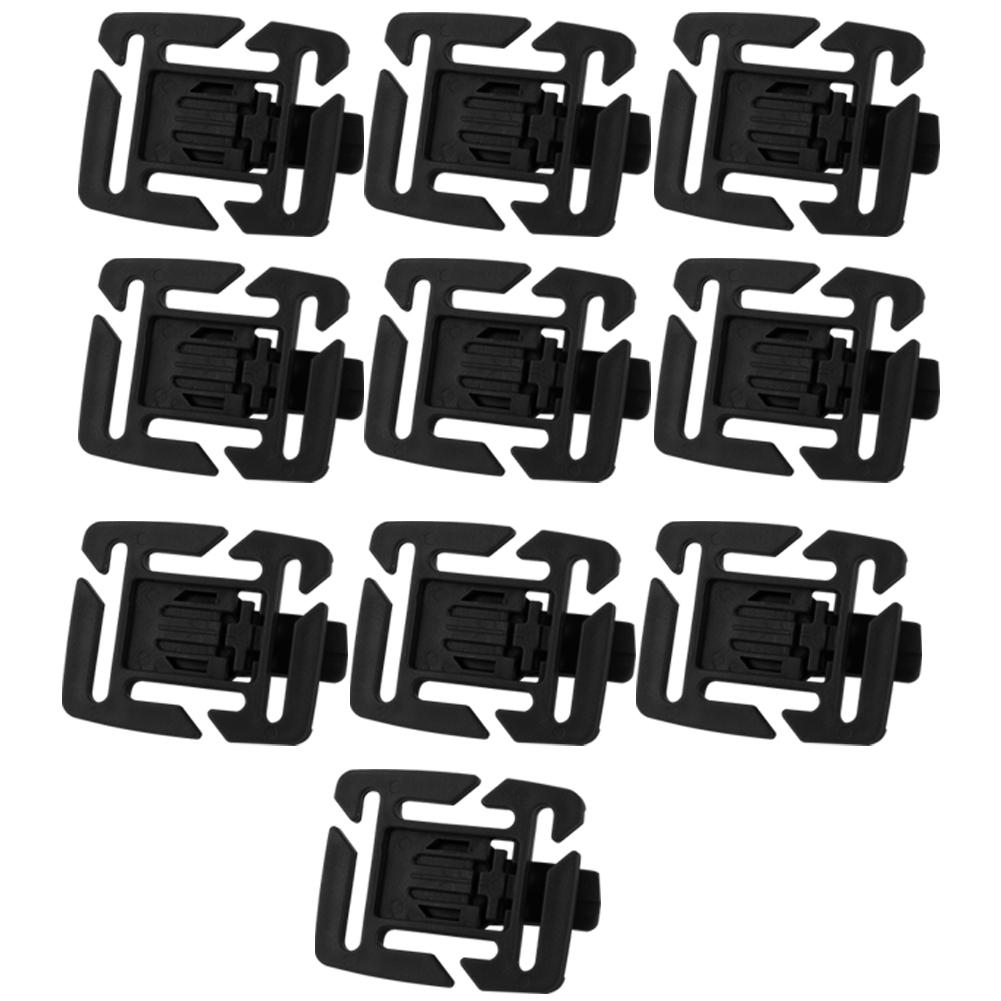 10 Pcs Adjustable Drink Tube Clip Rotatable Outdoor Backpack Buckle Backpack Accessories