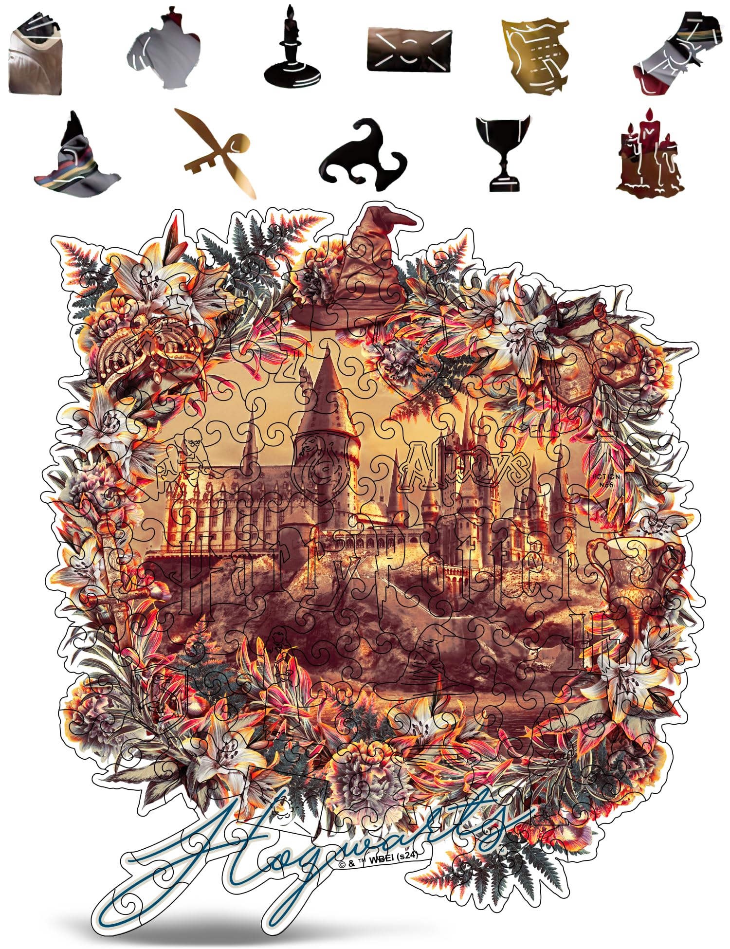 

CRAFTHUB Гарри Поттер Замок Хогвартс Деревянный Пазл Волшебный Пазл для Взрослых и Отлично для Игры Подарок на День Рождения - Пазл, Дети, Ночь, Подарок,