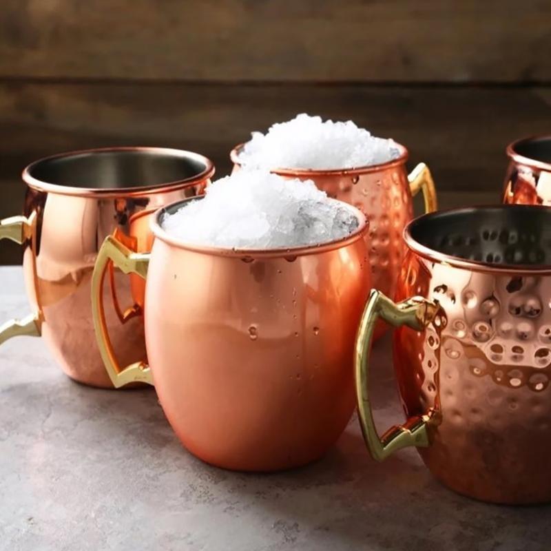 Stal nierdzewna Moscow Mule Drink Coffee Czekoladowy kubek do herbaty i prezenty na filiżanki