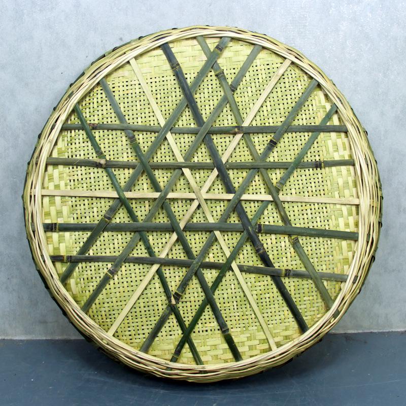 Плетеная из бамбука веялка и сито - Круглая корзина для сушки и декора Reinforced Bottom No Holes, Diameter 20CM