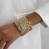 Contemporary Square CCB Bracelet Geometric Artisanal Design Sturdy Wear Resistant Jewelry For Modern Fashion Lovers
