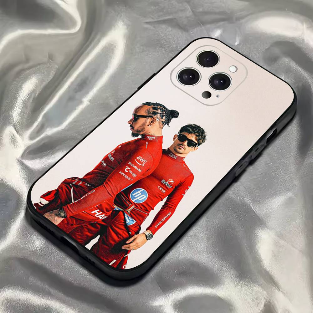 44 L-Lewis Hamilton Phone Case For iPhone 16,15,14,13,12,11,Pro,Max,Plus,X,XS,SE4,E,Mini,Soft Black Case