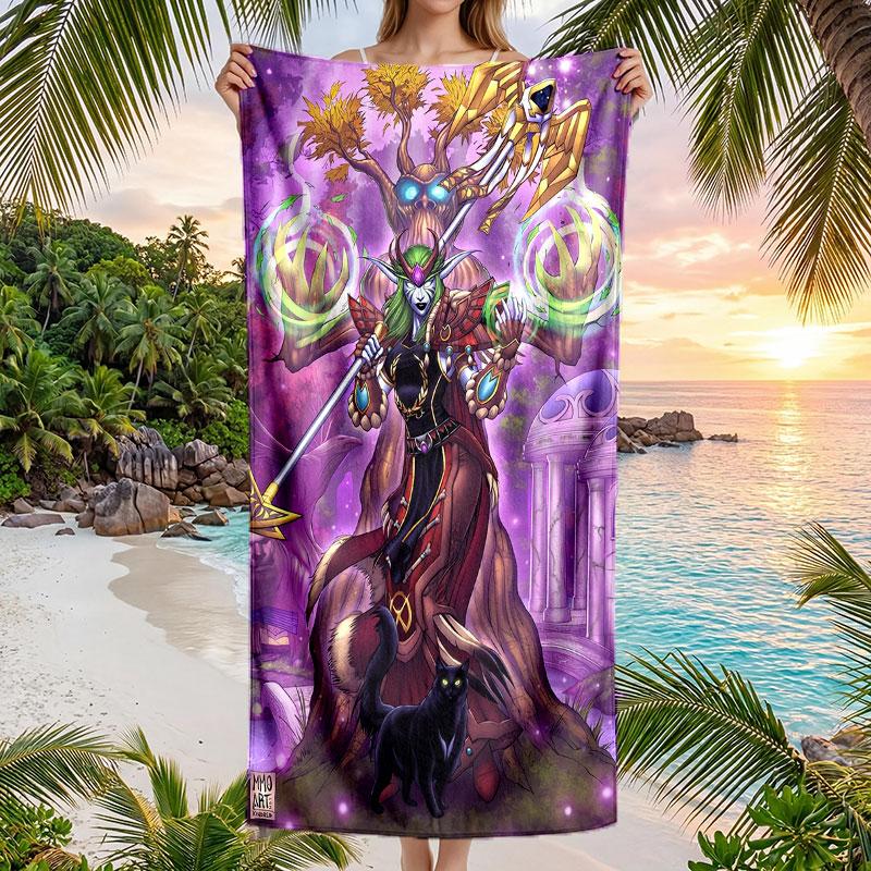 Large Beach Towel Quick Dry Absorbent Towel For Beach IndoorWorld of Warcraft