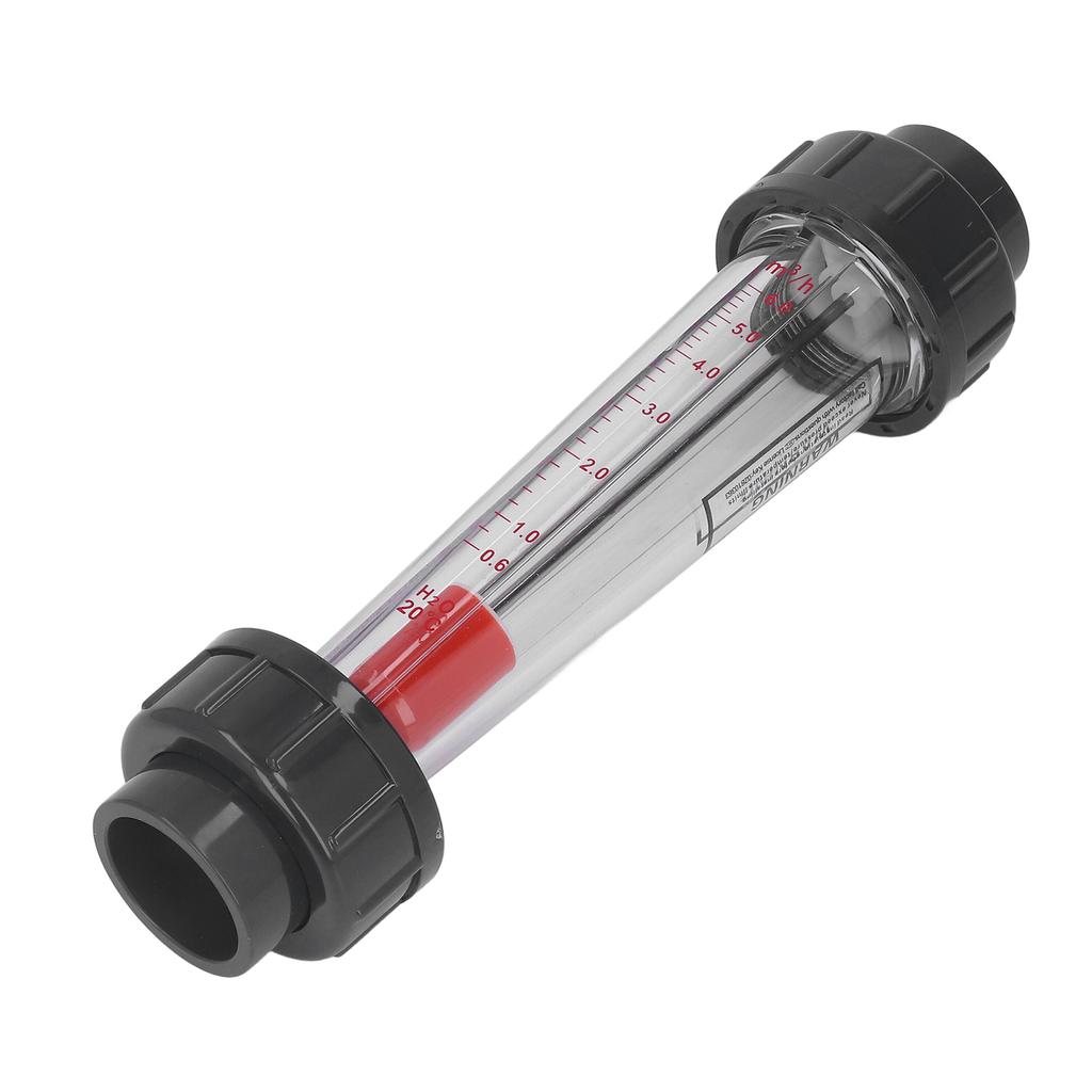 Liquid Flow Meter High Accuracy ABS Plastic Tube Design 0.6‑6m³ h Water Flowmeter