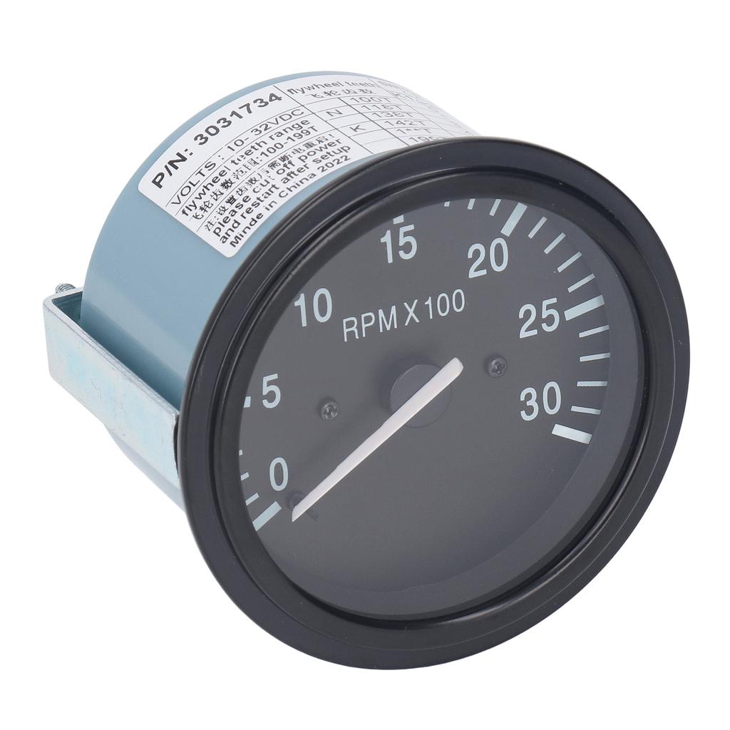 Engine Tachometer 3031734 Oil Pressure Gauge Indicator for Generator DC10?32V 0~3000RPM
