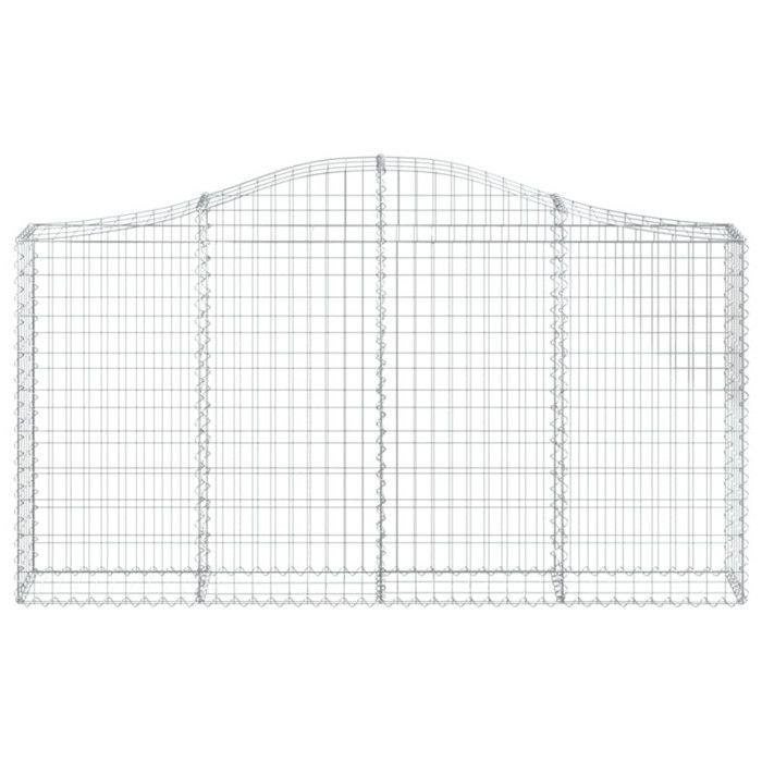 VidaXL 3x Arched Gabion Baskets Arched Gabion Cages Gabion Walls Garden Fences Terrace Outdoor 3145431