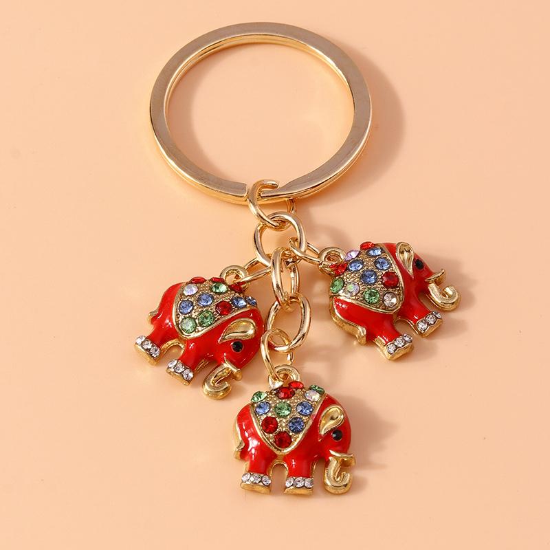 Cute Enamel Ladybug Keychain Animal Keyring Pendants for Car Key Holder Women Girls Handbag Accessories DIY Jewelry Gift