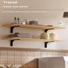 1PC Angle Brackets Industrial Floating L Shelf Bracket Thick Heavy Duty Wall Mounted Shelf