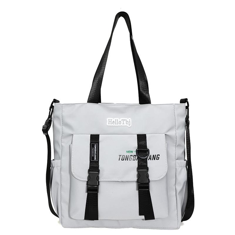 

Женская сумка через плечо, студенческая сумка через плечо, большая вместительная сумка-мессенджер серый