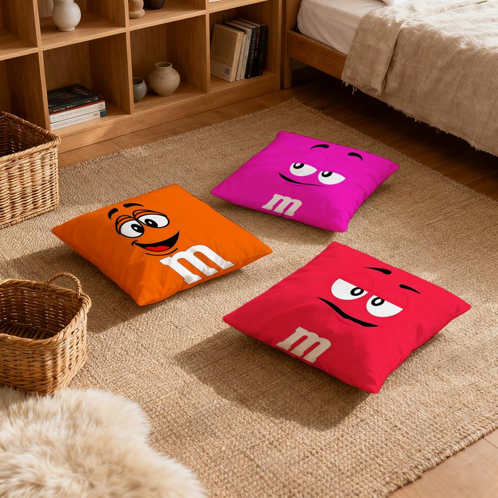 Pillow Case luxurious home office, sofa decorative Multi sized car seat cushions, pillowcases M-M&M'S C-Chocolate