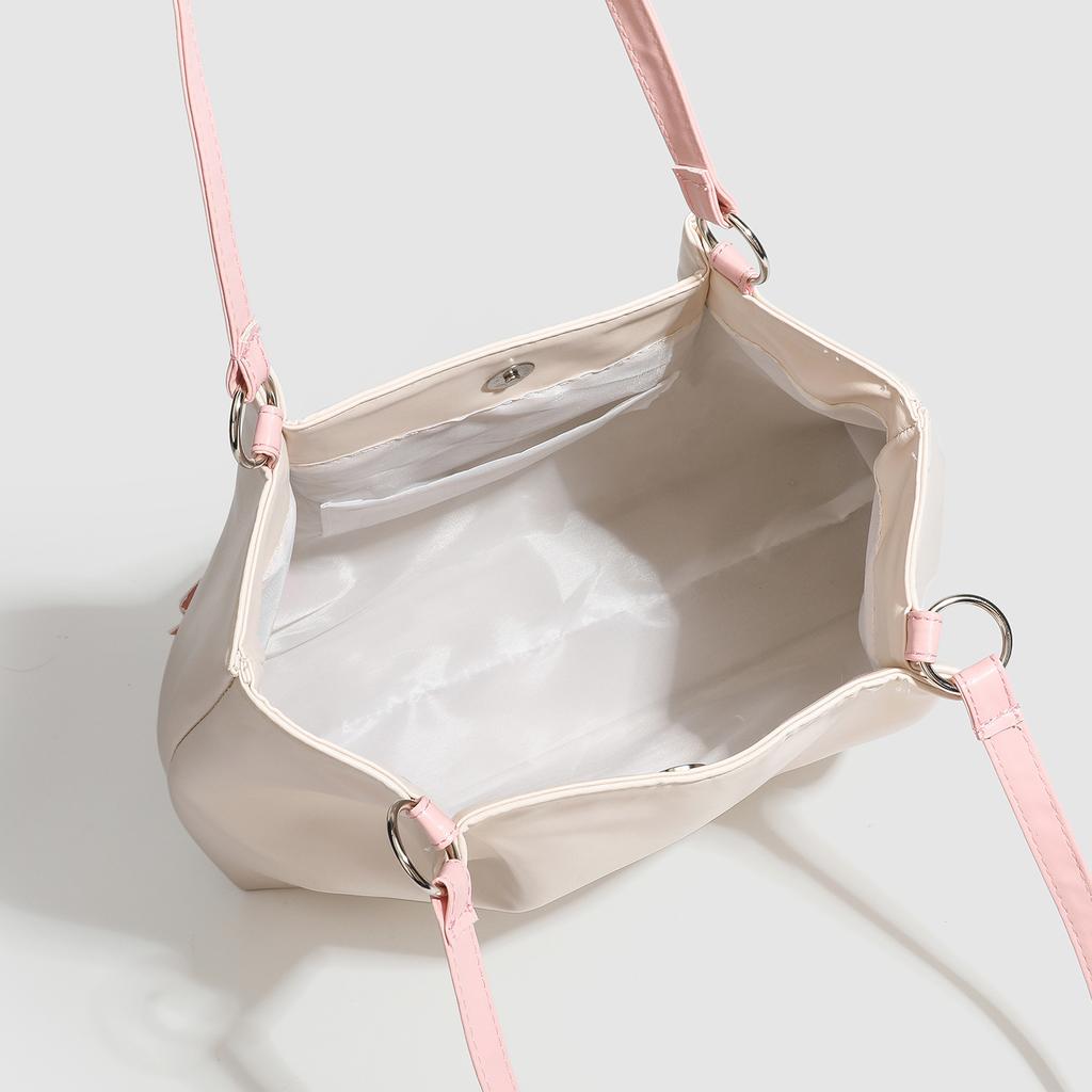 Bow bag new casual commuter women's bag dopamine large capacity shoulder bag fashion tote bag women