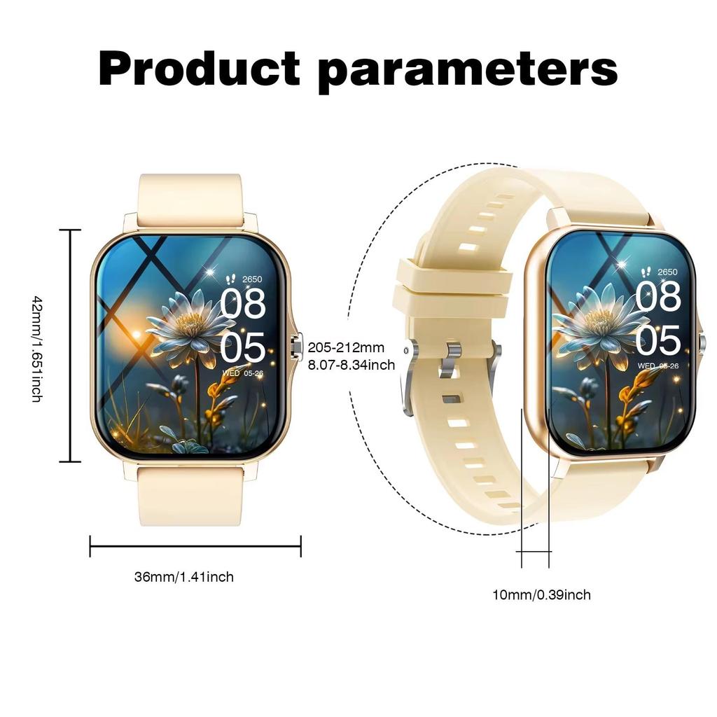 2026 New Smart Watch for Men Women Gift Full Touch Screen Sports Fitness Watch Bluetooth Call Digital Smartwatch