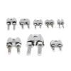 304 Stainless Steel M3//M5/M6 Bolt Saddle Clip Clamps Rope Clips 2mm /3mm /4mm /5mm /6mm /8mm