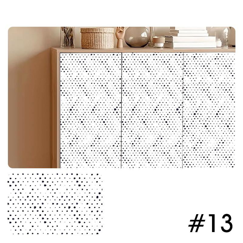 PVC Waterproof Self Adhesive Wallpaper For Wardrobe Cupboard Door Decor Vinyl Refurbishment Decals Cabinet Furniture Stickers