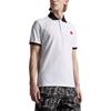 Moncler SS23 Color Block Logo Patch Short Sleeve Polo Shirt Men tops White I10918A0001284454001