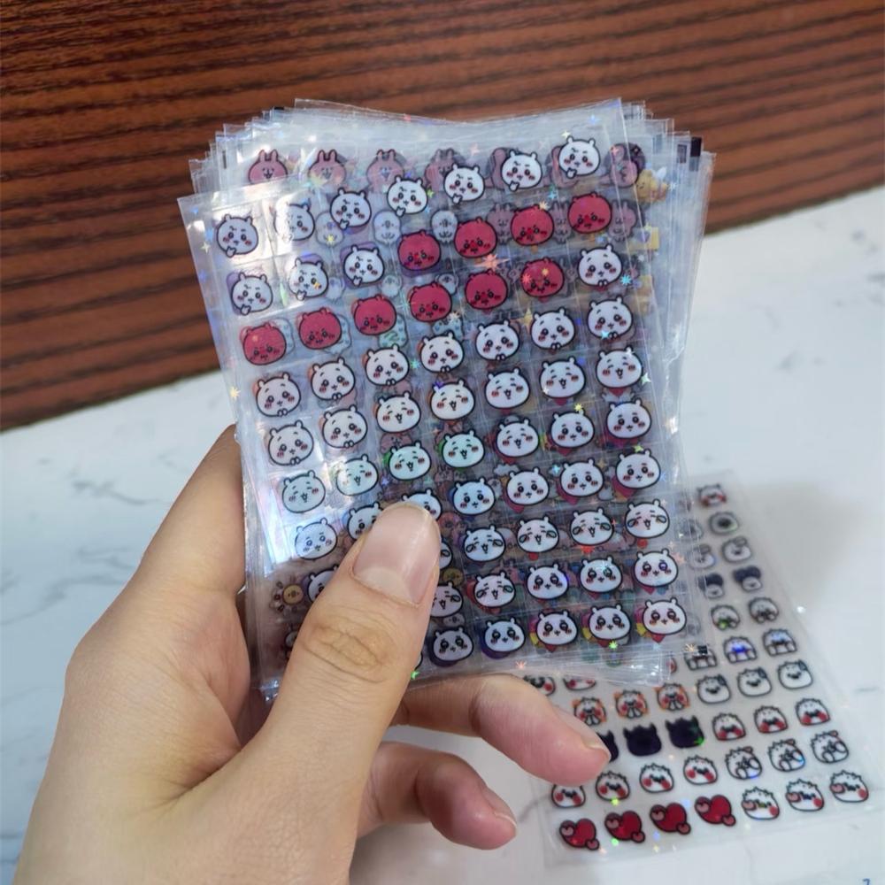 25Pcs 1750 Stickers MINI Cute emoji Cube Transparent Stickers PET DIY Scrapbooking Decor Sticker Phone Decal Journaling