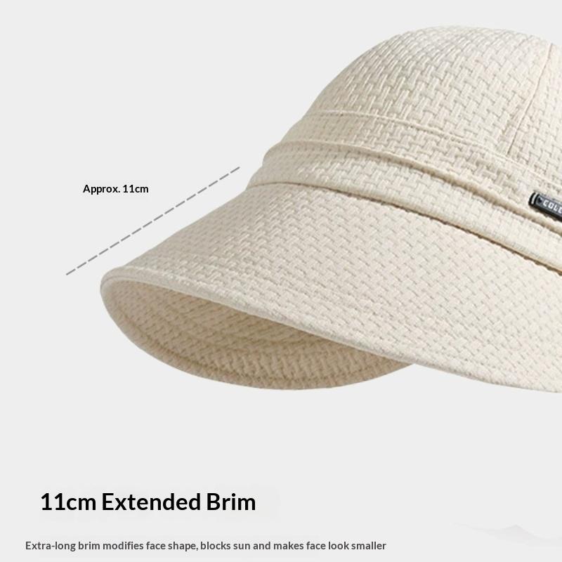 1pc Women's Wide Brim Sun Hat,outdoor Sun Drawstring Adjustable Bucket Summer Quick-drying Bucket Hat for Beach Tarlve Parties