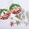 Diy Christmas Elk Snowflake Crystal Epoxy Mold Pendant Wall Hanging Curtain Wind Chime Mirror Surface Silicone Mold