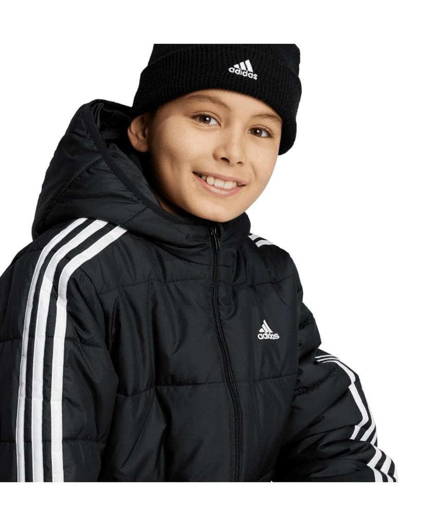 Jachetă matlasată Adidas Essentials JTH12 J130 Copii 3-Stripes Negru/Alb (IV9512)