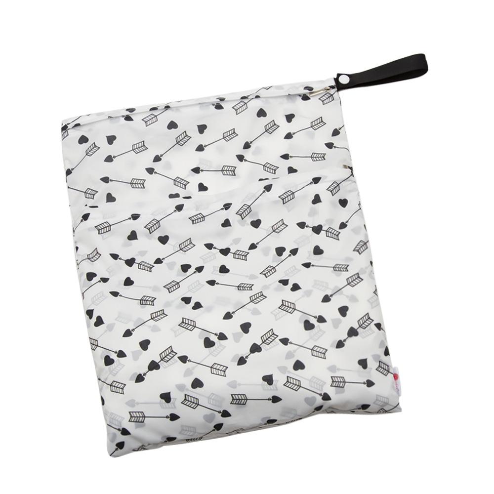 

1 шт. Двойная молния для хранения влажных и сухих детских подгузников, водонепроницаемая сумка, портативная водонепроницаемая сумка