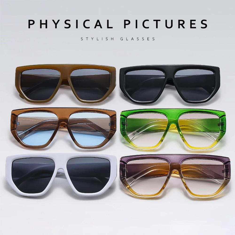  Retro Oversized Sunglasses Men Fashion Brand Designer Black Gradient Shades UV400 Women Trending Sun Glasses