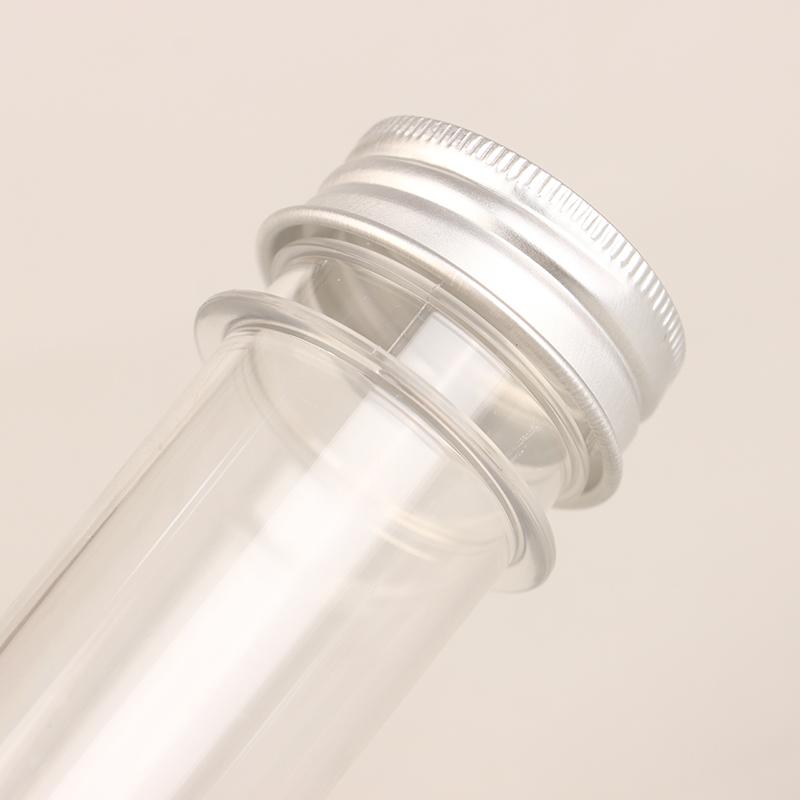 30/40/100Ml Pet Test Tube Bottle Transparent Cylindrical Plastic Refillable Bottle For Mask Candy Data Line Masking Paper